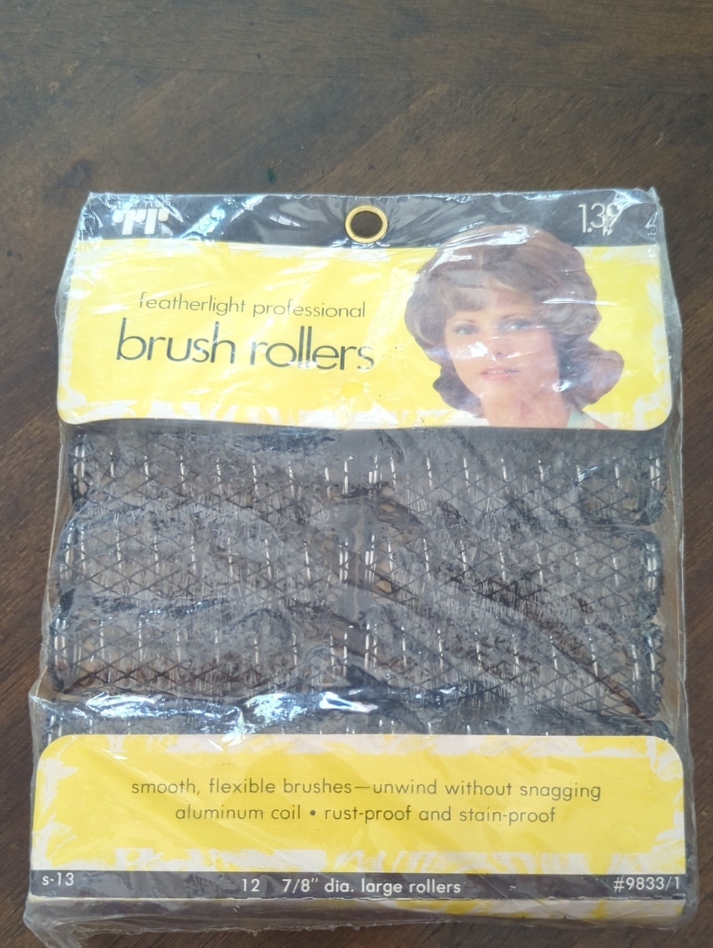 NWT Vintage Tip Top Brush Rollers 7/8" Fabergé Deadstock 1970s
